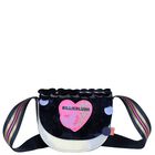 حقيبة يد للبنات مطرزة  بالشعار باللون الكحلي, 1, hi-res