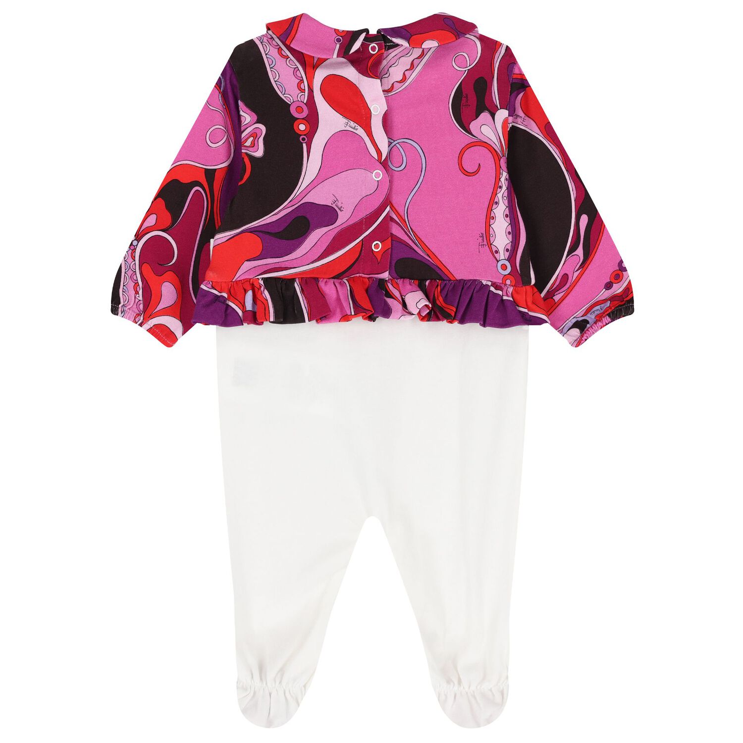 طقم هدايا ملابس أطفال بناتي متعدد الألوان بنقشة الأوركيد, 1, hi-res