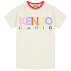 فستان بالشعار باللون البيج, 1, hi-res