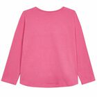 Girls Pink Heart Long Sleeve Top, 2, hi-res