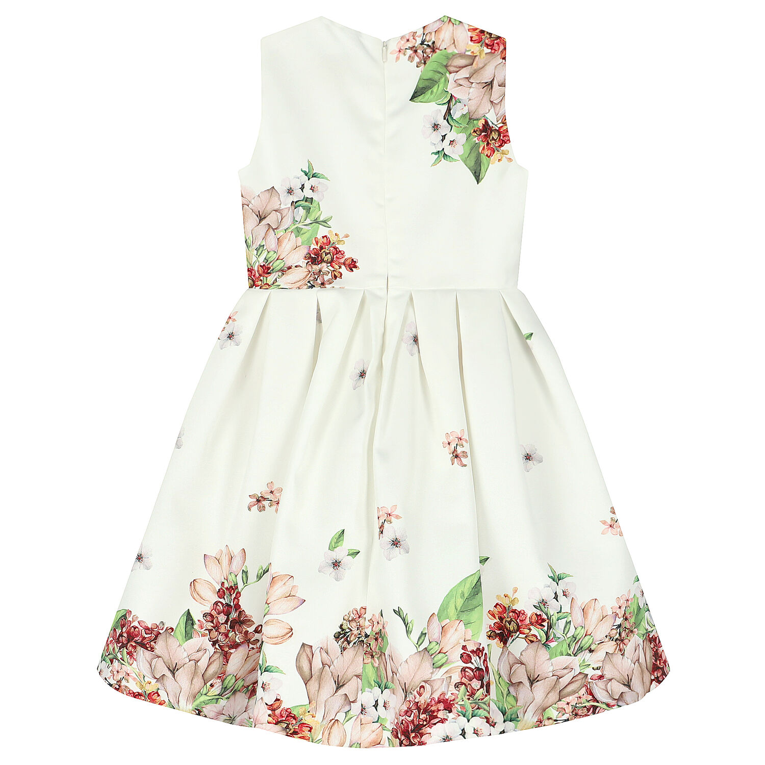 Girls Sleeveless Floral Dress, 1, hi-res