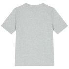 Boys Grey Logo T-Shirt, 4, hi-res