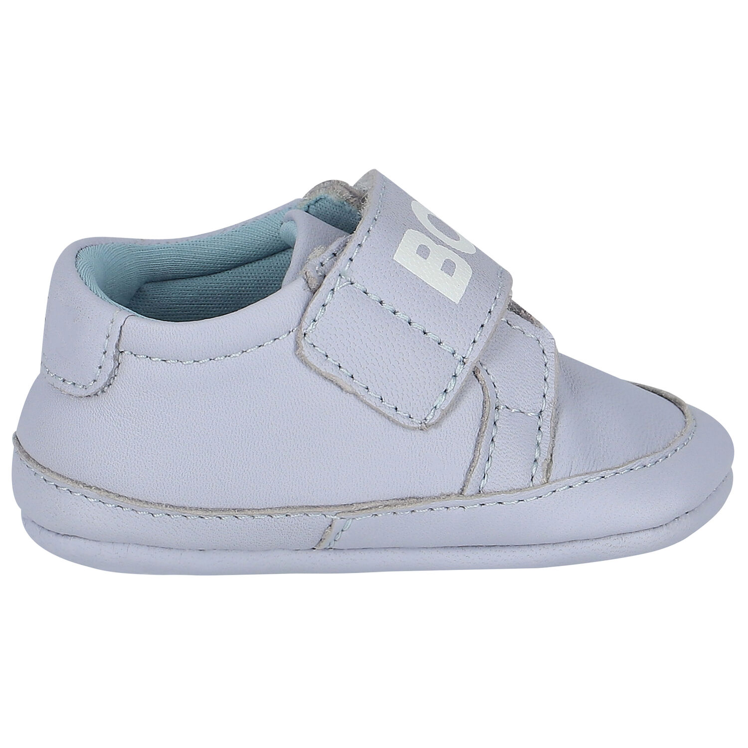 Baby Boys Blue Logo Pre Walker Shoes, 1, hi-res