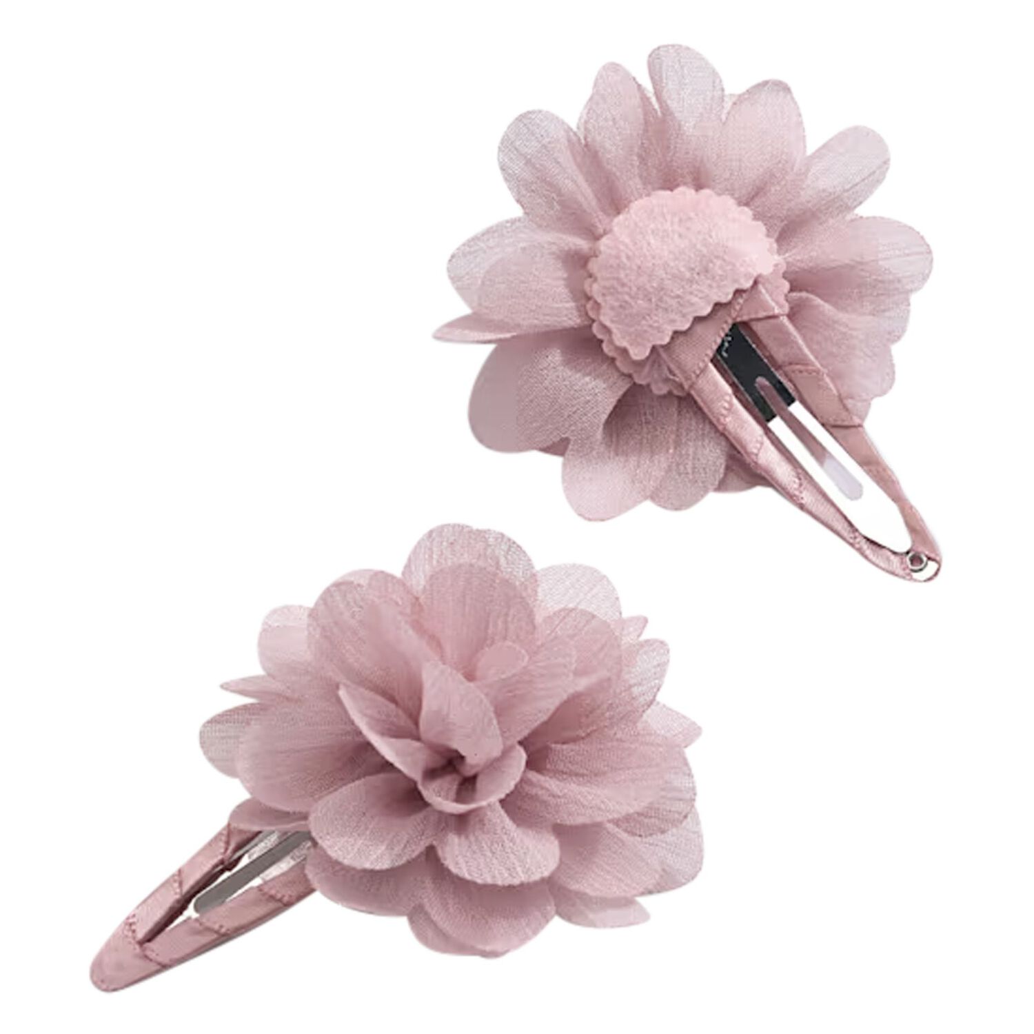 Girls Pink Flower Hairclips ( 2-Pack ), 1, hi-res image number null