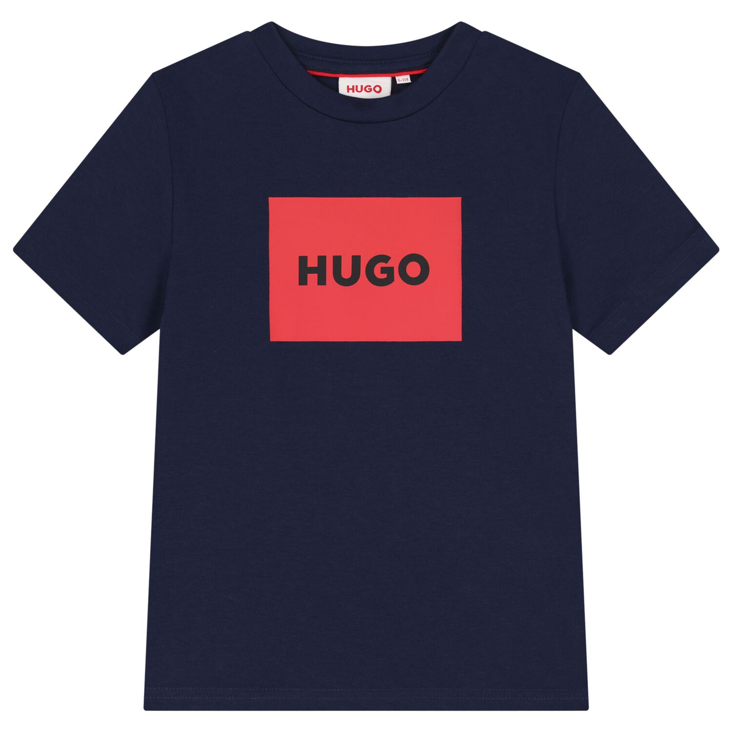 Boys Navy Blue Logo T-Shirt , 5, hi-res
