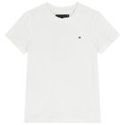 Boys White Logo T-Shirt, 1, hi-res