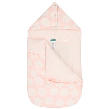 Baby Girls Pink Boke Flower Reversible Nest