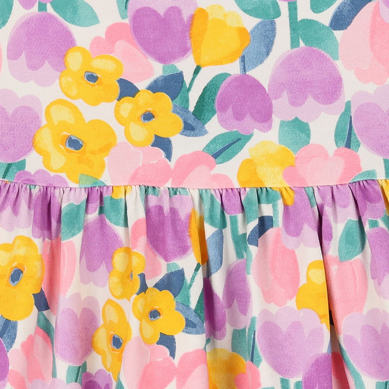 Younger Girls Multi-Coloured Floral Dress Set, 3, hi-res