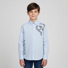 Boys Blue Logo Shirt, 1, hi-res