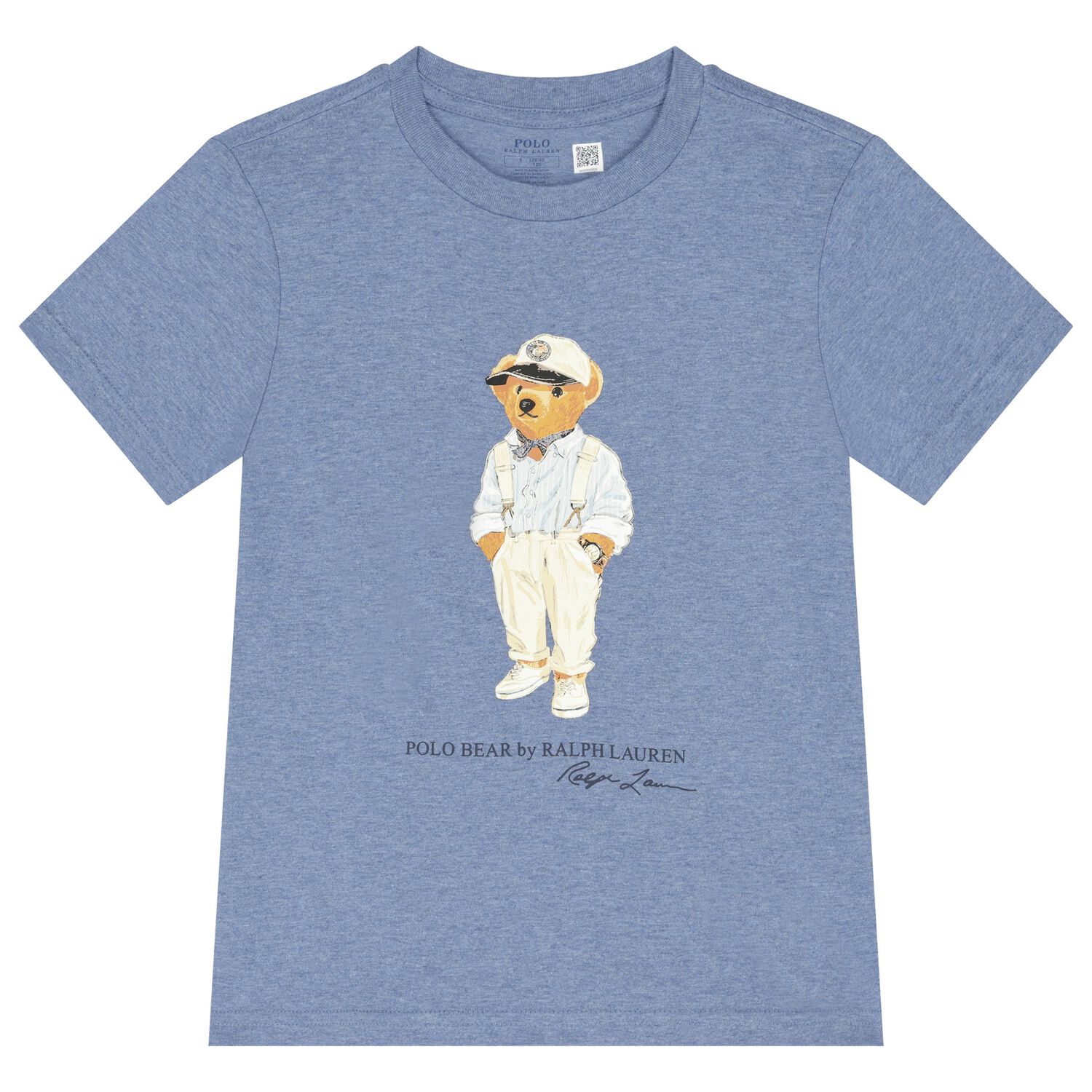 Boys Blue Polo Bear T-Shirt, 2, hi-res image number null