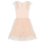 Girls Pink Embellished Dress, 1, hi-res