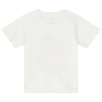 Younger Girls White Logo T-Shirt