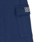 Boys Blue Logo Joggers, 1, hi-res