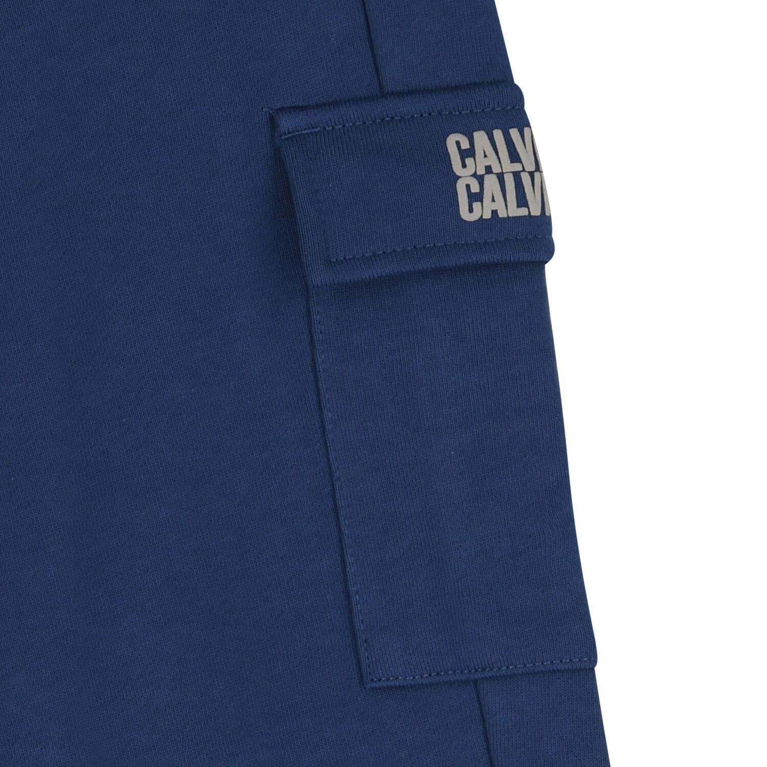 Boys Blue Logo Joggers, 1, hi-res