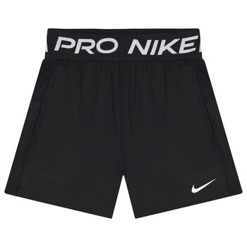 Boys Black Logo Dri-Fit Shorts