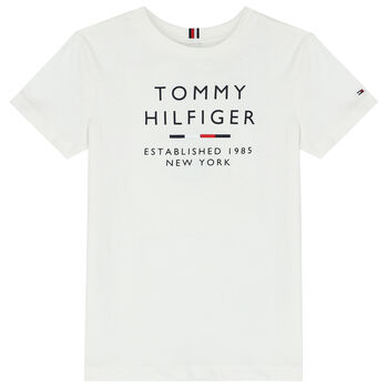Boys White Logo T-Shirt