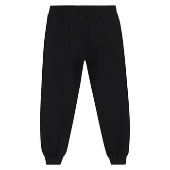 Black & Silver Logo Joggers