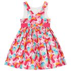Girls Multi-Coloured Flower Dress, 2, hi-res