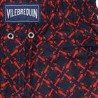 Boys Navy Blue & Red Logo Lobster Swim Shorts, 1, hi-res