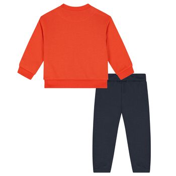 Younger Boys Orange & Blue Tracksuit