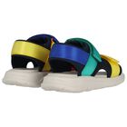 Boys Multi-Coloured Logo Sandals, 1, hi-res