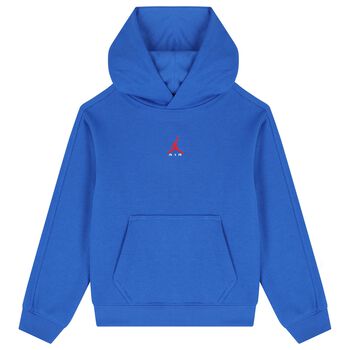 Boys Blue Jordan Logo Hooded Top