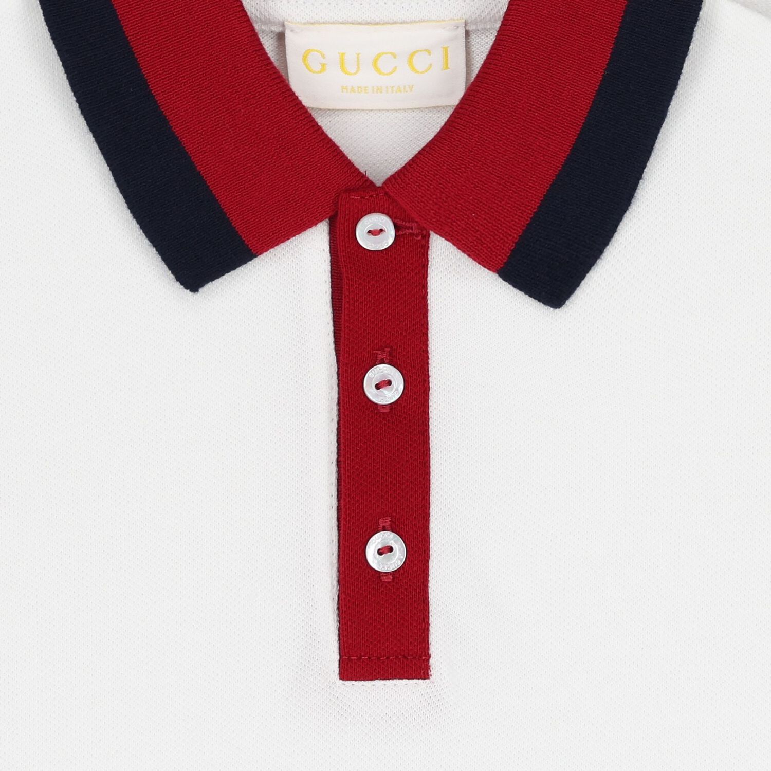 قميص بولو مخطط أبيض للأولاد الصغار, 2, hi-res image number null