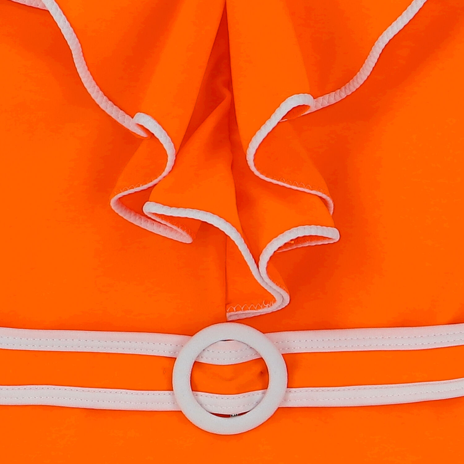 مايوه مكشكش باللون البرتقالي والأبيض , 1, hi-res