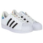 Girls White Superstar J Trainers, 1, hi-res