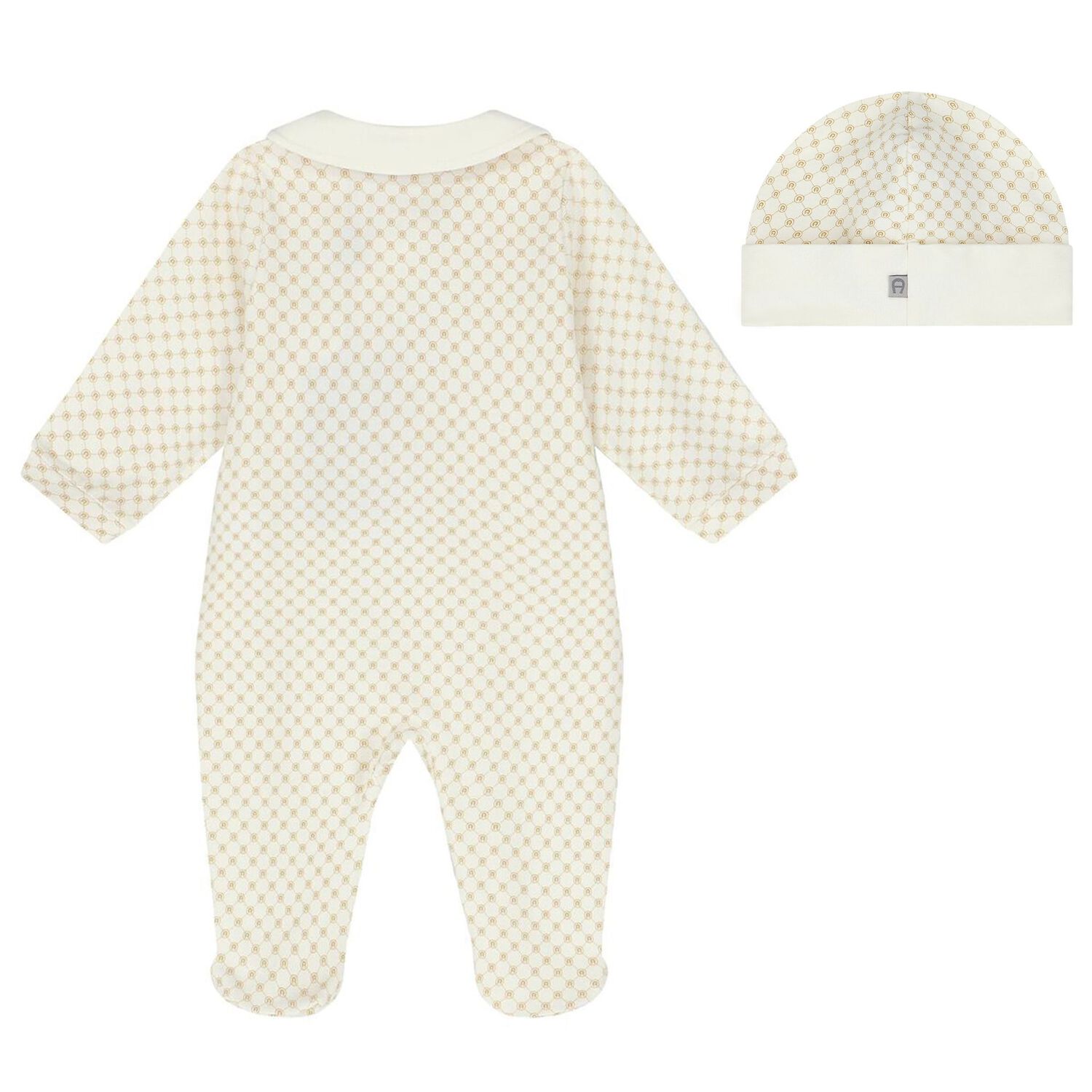 Ivory & Gold Logo Babygrow Gift Set, 1, hi-res