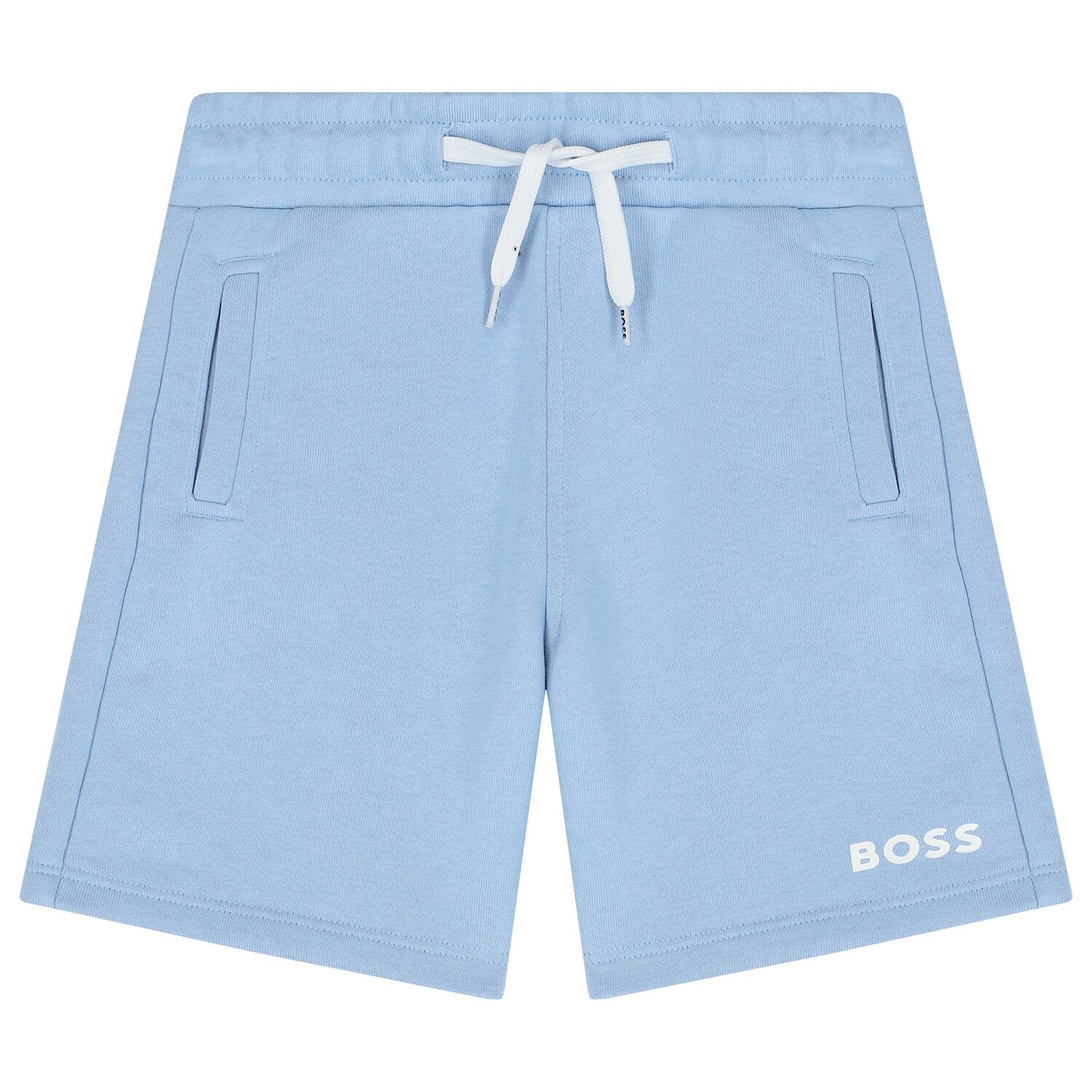 Boys Pale Blue Logo Shorts, 4, hi-res image number null