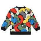 سويت شيرت أولاد بالشعار باللون الأسود, 1, hi-res