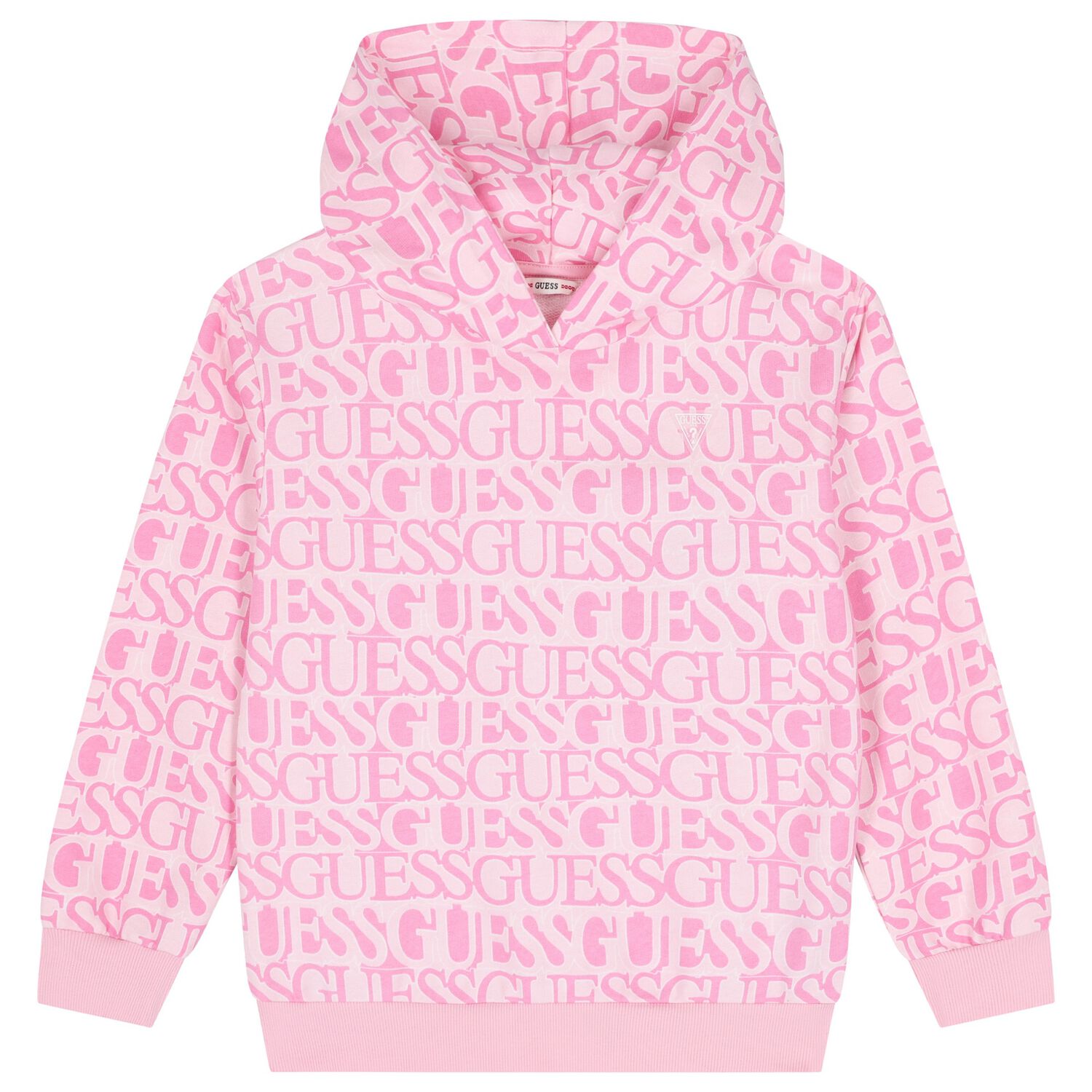 Girls Pink Logo Hooded Top, 1, hi-res image number null