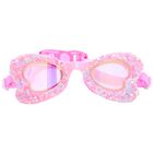 Girls Pink Butterfly Swimming Goggles, 1, hi-res