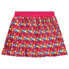 Girls Pink Pleated Skirt, 1, hi-res
