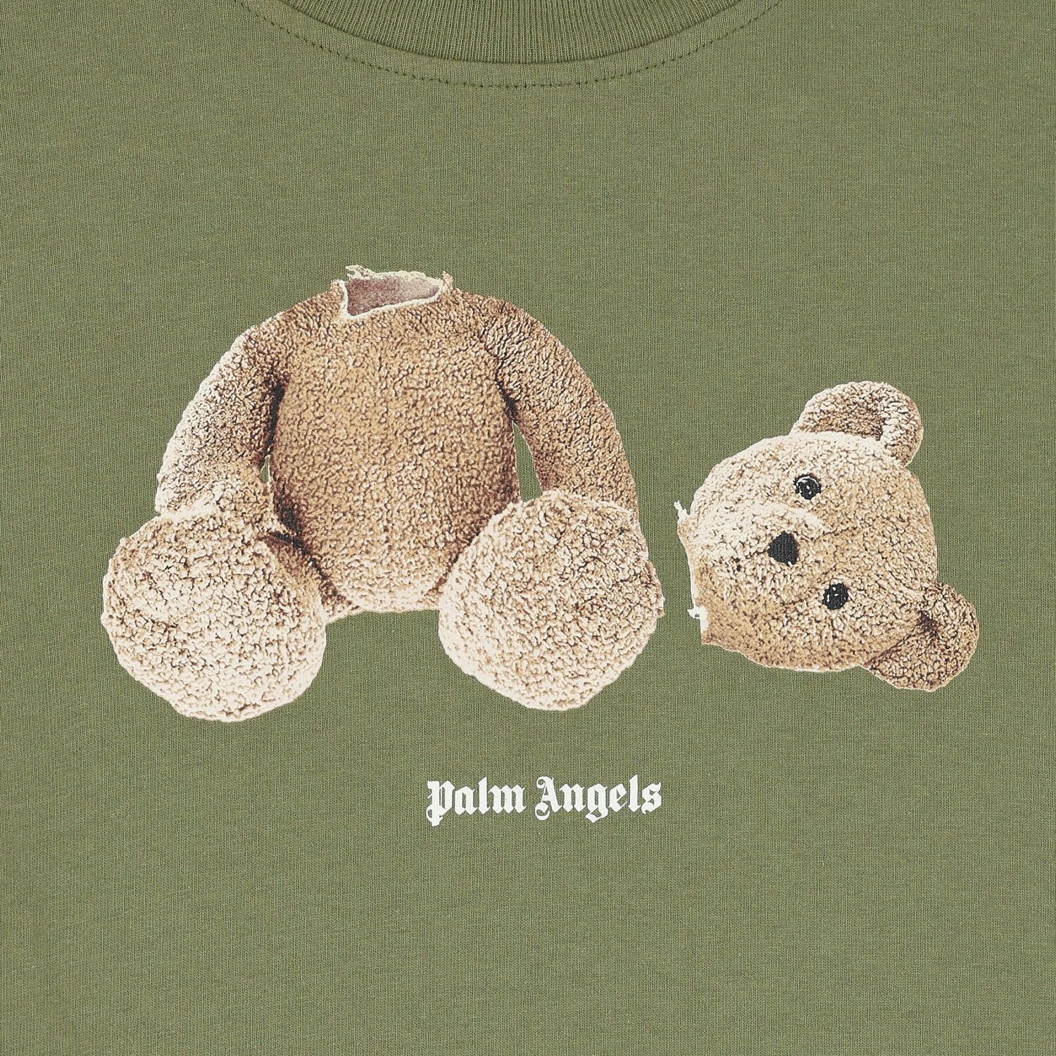 Green Teddy Bear Logo T-Shirt, 6, hi-res image number null