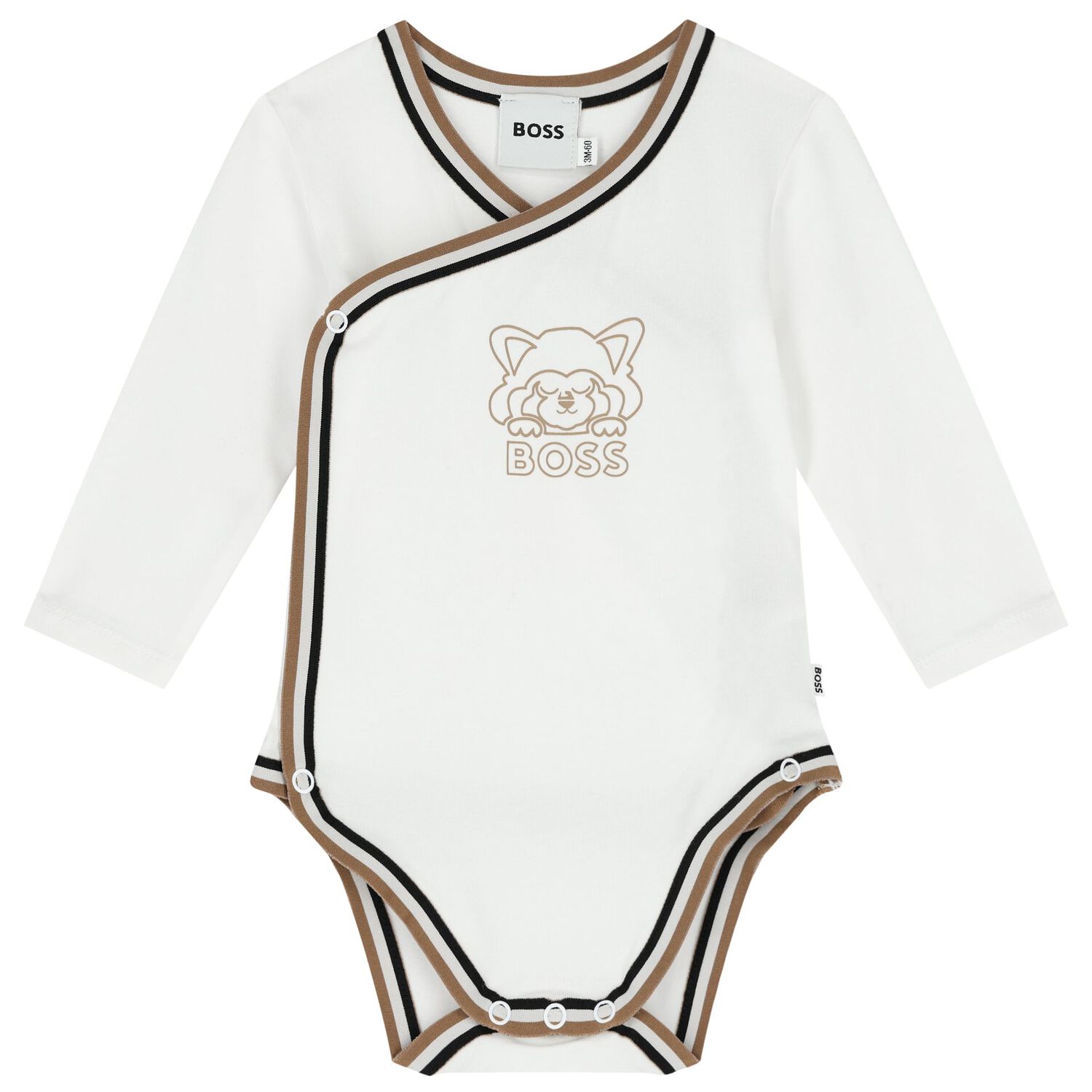 طقم هدايا أفرول بشعار باللون الأبيض, 1, hi-res