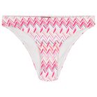 بيكيني باللون الوردي و الابيض متعرج للبنات, 1, hi-res