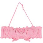 مايوه بنات بيكيني بالشعار باللون الوردي, 1, hi-res