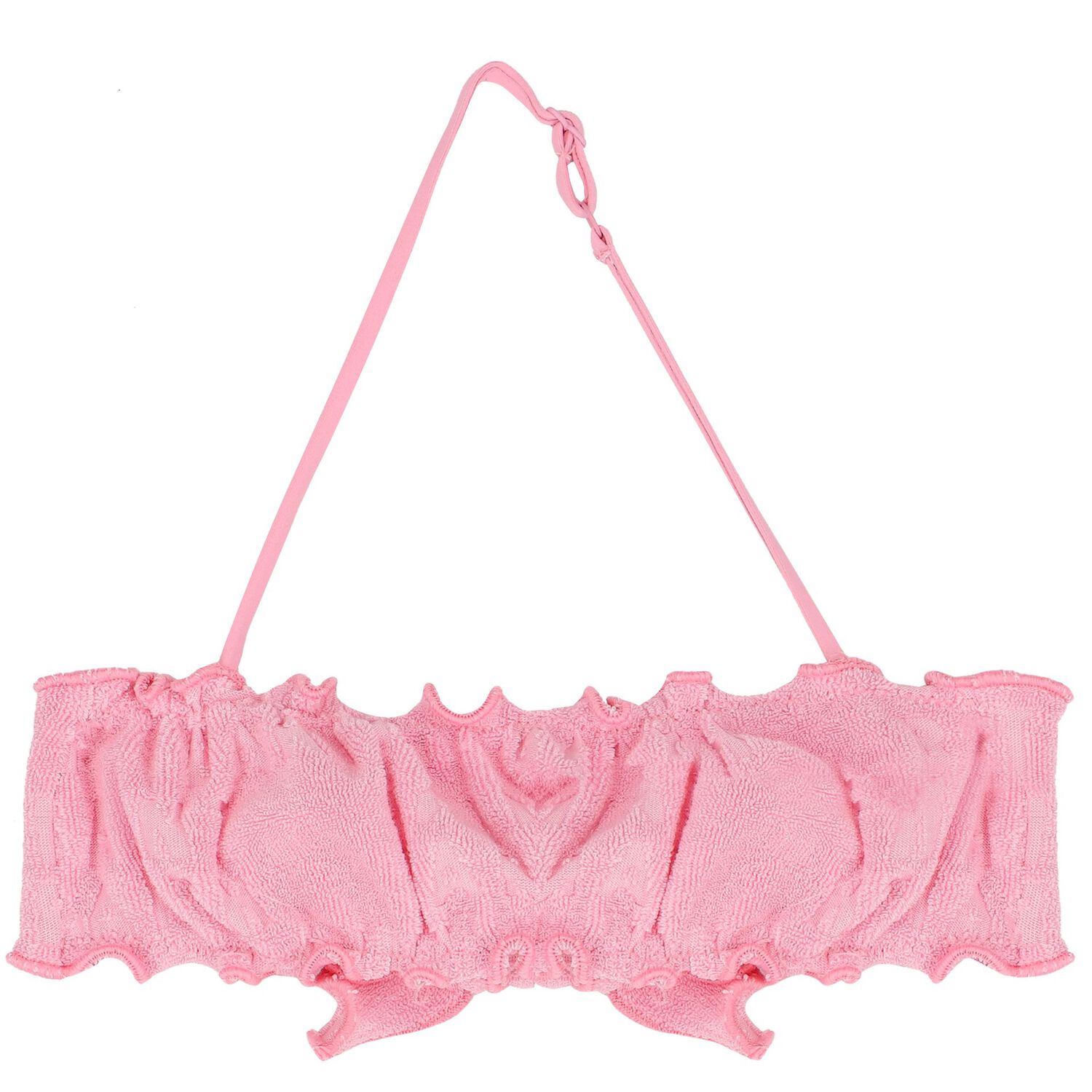 مايوه بنات بيكيني بالشعار باللون الوردي, 1, hi-res image number null