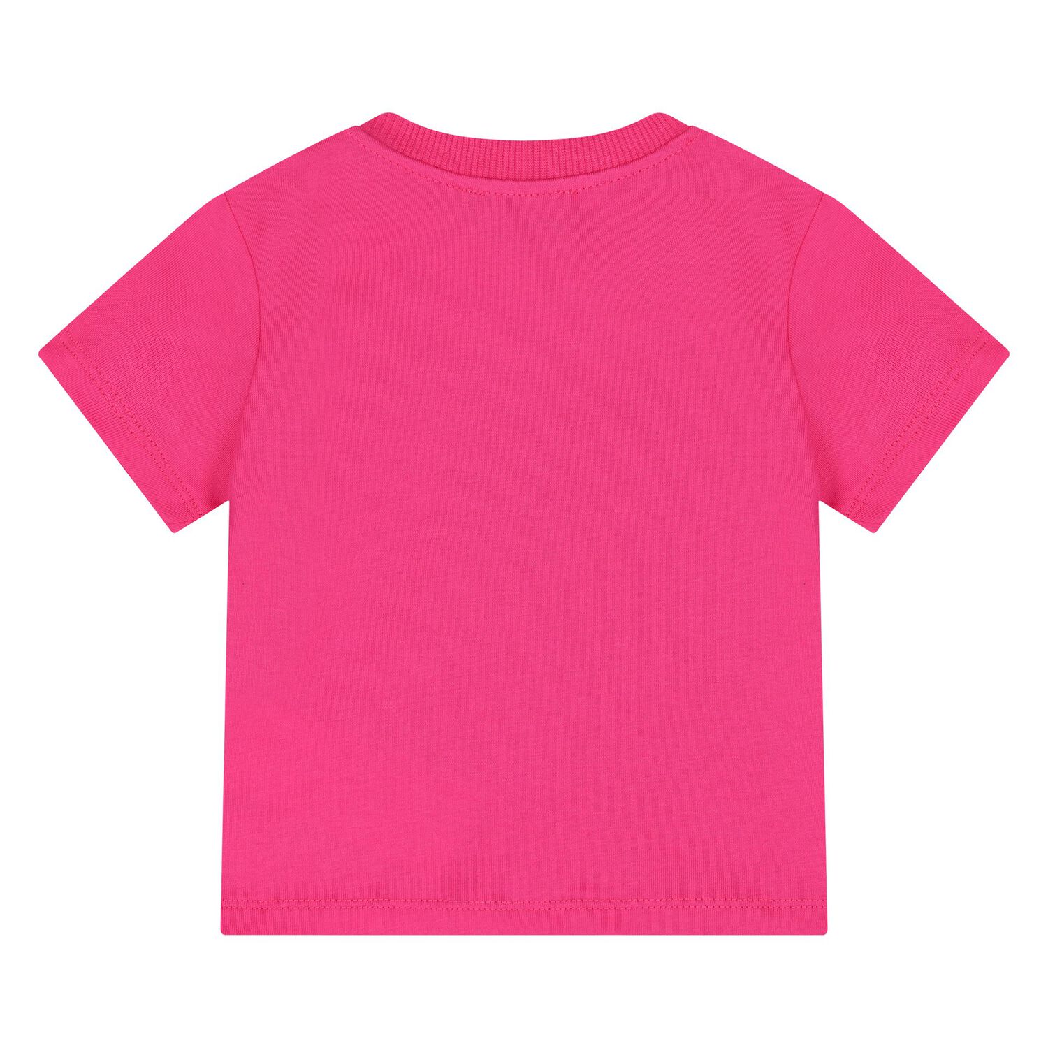 Younger Girls Pink Teddy Bear Logo T-Shirt, 4, hi-res