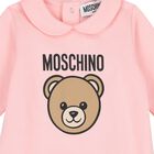 Baby Girls Pink Teddy Bear Logo Babygrow, 2, hi-res