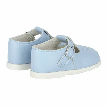 Baby Blue Leather Shoes