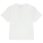 Boys White American Football T-Shirt, 1, hi-res