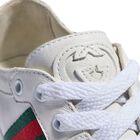 White Web Striped Logo Trainers, 1, hi-res