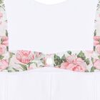 Girls White & Pink Liberty Print Dress, 1, hi-res