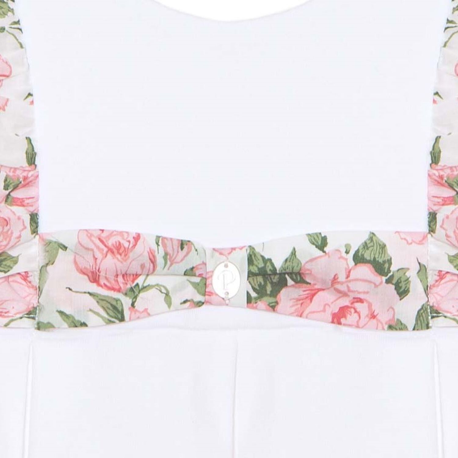 Girls White & Pink Liberty Print Dress, 1, hi-res