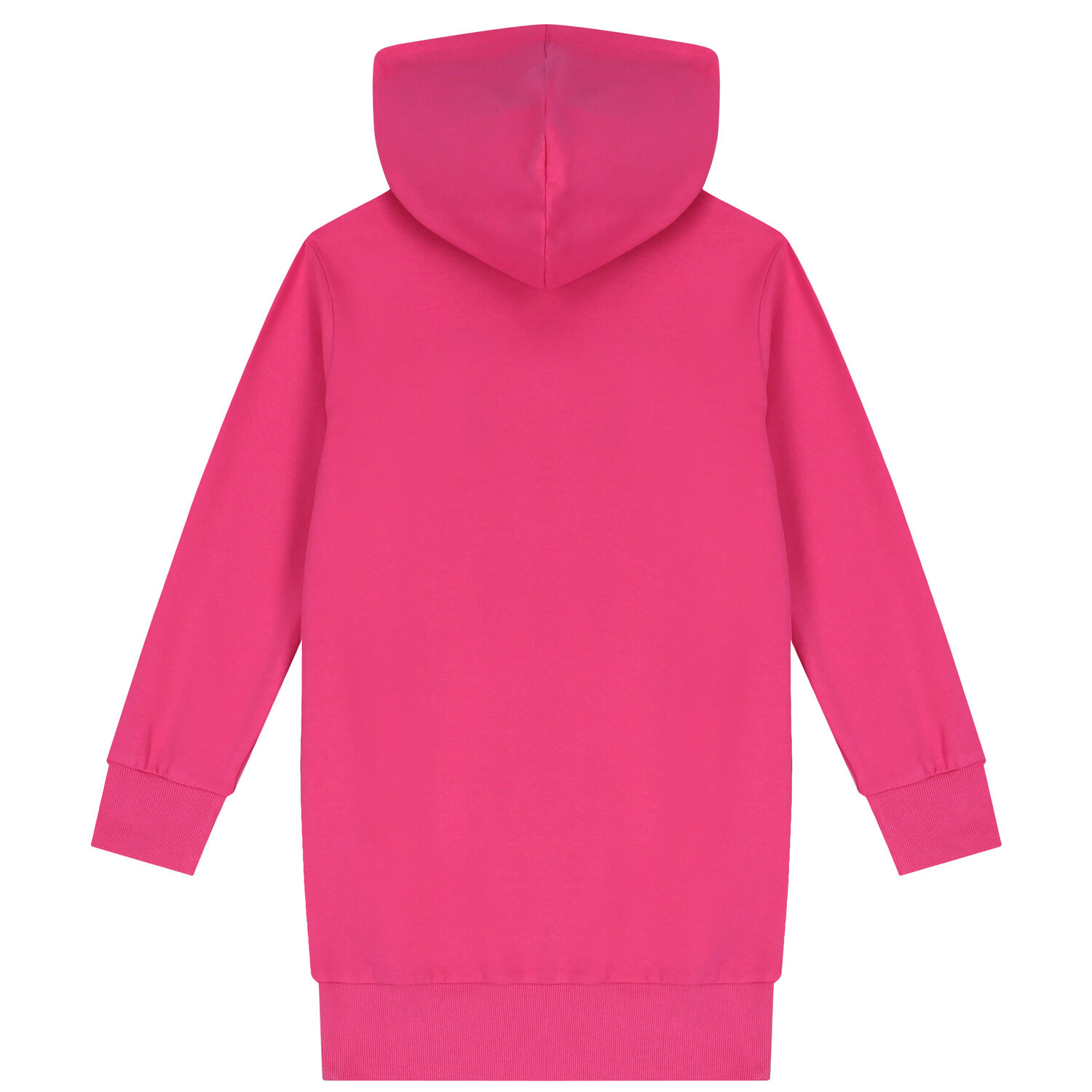 Girls Pink Logo Hooded Dress, 1, hi-res image number null