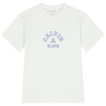 Boys White Logo T-Shirt