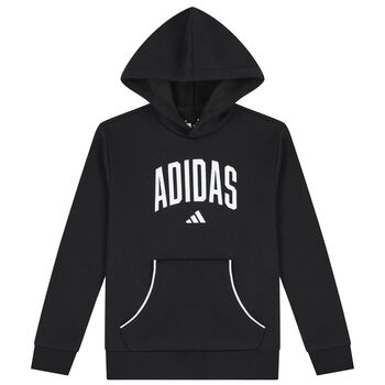 Black Logo Hooded Top